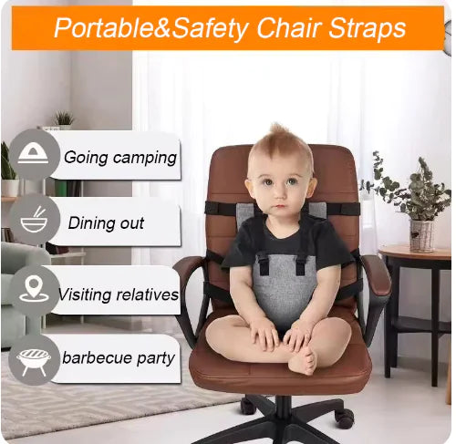 Child Chair Safety Belt  Adjustable Feeding Guard