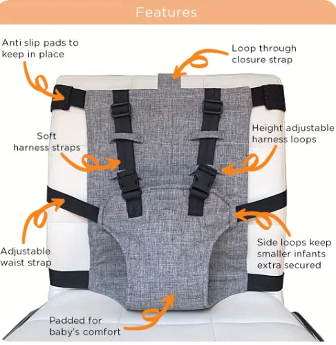 Child Chair Safety Belt  Adjustable Feeding Guard